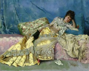 Lady On A Pink Divan — Julius Leblanc Stewart