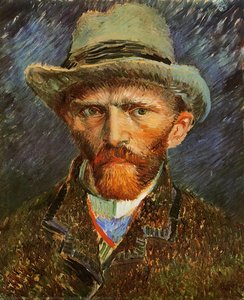 Self Portrait With A Grey Felt Hat — Vincent Willem Van Gogh, Post-impressionism