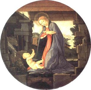 The Virgin Adoring The Child — Sandro Botticelli