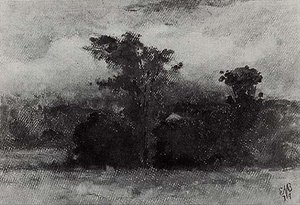 Landscape, (painting) — Edward Mitchell Bannister