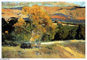 El Arbol Amarillo La Granja — Joaquín Sorolla Y Bastida
