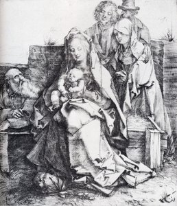 The Holy Family With St John, The Magdalen And Nicodemus — Albrecht Dürer