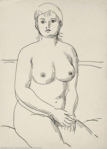 Nude Sitting — Hryhorii Havrylenko