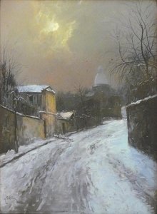 Neige À Montmartre — Pierre Jacques Pelletier