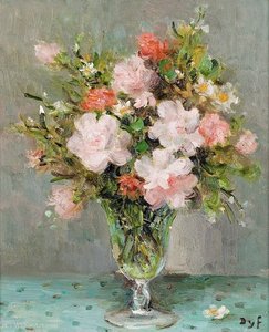 Roses In A Glass, (1983) — Marcel Dyf