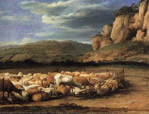 Flock Of Sheep In The Campagna — Claude Lorrain (claude Gellée), Romanticism