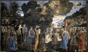 Tables Of The Law With The Golden Calf — Cosimo Rosselli, Renaissance Early Renaissance