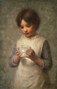 Girl and Silver Fish