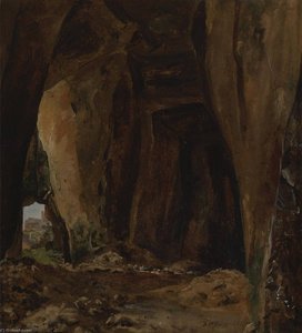 Grotte At Naples Nature Study — Johan Christian Claussen Dahl