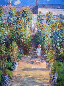 Monet's Garden At Vétheuil — Claude Monet, Impressionism