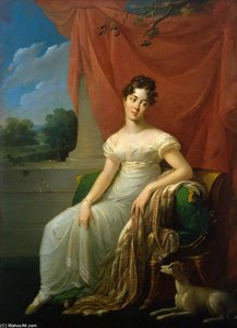 Portrait Of Sofia Apraxina — Henri François Riesener, Neoclassicism