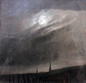 Moon night over Dresden