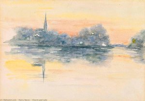 Church And Lake — Henry Bacon