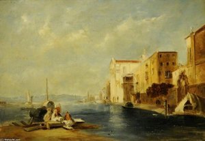 Italian Lake Scene — Clarkson Frederick Stanfield