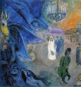 The Wedding Candles — Marc Chagall, Surrealism