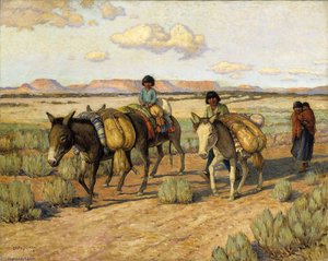 Going Home With The Harvest — Carl Moon