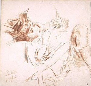 Paulette Sick In Bed — Paul César Helleu