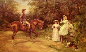 A Meeting By The Stile — Heywood Hardy
