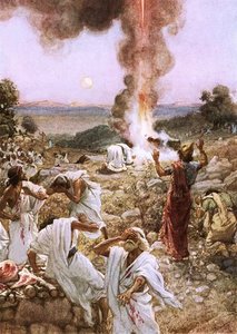 Elijah's Sacrifice At Mount Carmel — William Brassey Hole