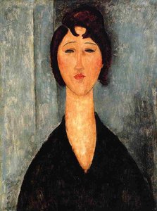 Portrait Of A Young Woman — Amedeo Clemente Modigliani, Expressionism