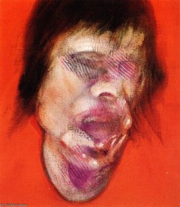 3 Studies For A Portrait Of Mick Jagger, Center — Francis Bacon, Expressionist Abstraction
