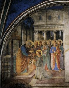 St Peter Consacrates Stephen As Deacon (cappella Niccolina, Palazzi Pontifici, Vatican) — Fra Angelico, Early Renaissance