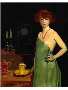 Girl In Green — George Benjamin Luks