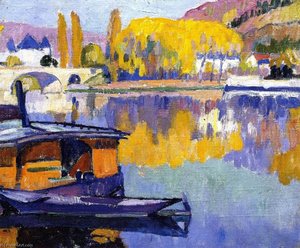 Le Pont, Vernon (also Known As French Landscape) — Samuel Halpert