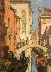 A Venice Canal — Frank Brangwyn