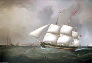 American Packet Victoria Off Holyhead — Samuel Walters