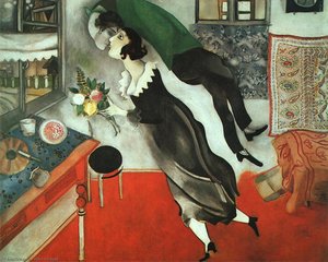 The Birthday, Oil On Canvas, Moma Ny — Marc Chagall