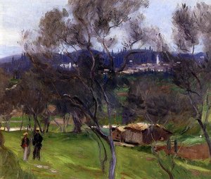 Olive Trees, Corfu — John Singer Sargent, Impressionist Landscape