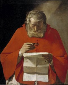 Saint Jerome Reading A Letter — Georges De La Tour
