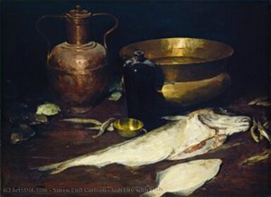 Still Life With Fish — Soren Emil Carlsen