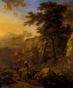Landscape With Herdsmen — Nicolaes Pietersz Berchem