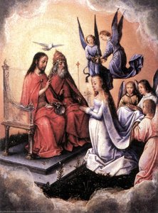 Coronation Of The Virgin — Michel Sittow (master Michiel), Early Netherlandish