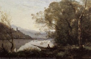 Souvenir Of Italy (also Known As The Moored Boat) — Jean-baptiste-camille Corot