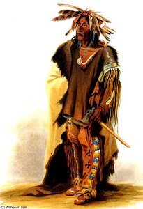 Wahk-ta-ge-li Sioux Warrior — Karl Bodmer