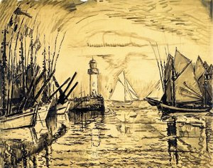The Lighthouse, Groix — Paul Signac, Neo-impressionism