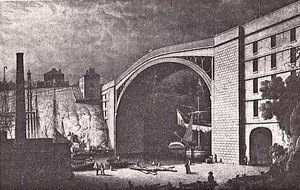 Bridge At Sunderland, Durham County, England, (painting) — Robert W. Salmon
