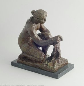 La Petite Laveuse Accroupie — Pierre-auguste Renoir