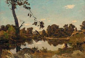 In The Early Evening Light — Henri-joseph Harpignies