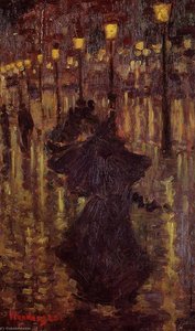 Evening Shower, Paris — Maurice Brazil Prendergast