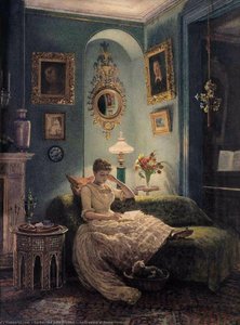 An Evening At Home — Sir Edward John Poynter, Victorian Illustration