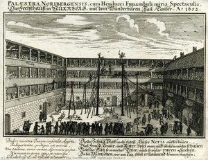 The Fechthaus With Tightrope Walkers — Graff, Johann Andreas