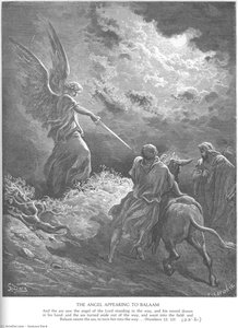 An Angel Appears To Balaam — Paul Gustave Doré, Romanticism
