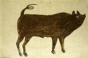 Untitled (pig) — Bill Traylor