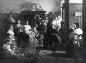 Cromwell At Milton's (painting) — Emanuel Gottlieb Leutze, Romanticism