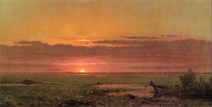 Sunset Marshland, New Jersey — Martin Johnson Heade