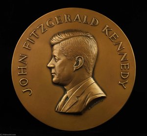 John F. Kennedy Inaugural Medal (galvano Of Obverse) — Paul Manship